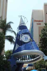 Sorcerer's hat as you enter Disneyland Hotel! Decorated for the diamond anniversary.