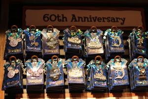 60th anniversary pins- of course we had to collect them all!